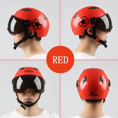 China NEW high quality PP/abs scooter helmet half covered lens UV electric car helmets motorcycle helmets for sale