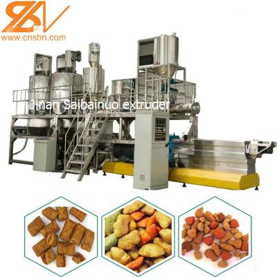 Chine Type humide sec chaîne de production d'extrudeuse d'installation de fabrication d'aliments pour chiens à vendre