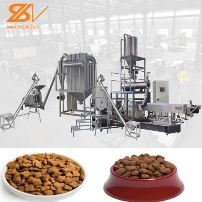 China Dog Food Pellet Making Machine , Pet Food Extruder 380V 50HZ Voltage for sale