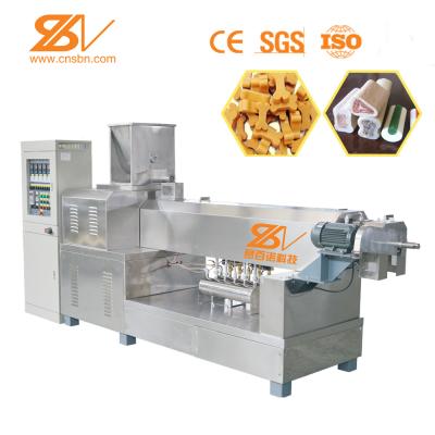 China Double Color Pet Treat Machine , Dog Chews Extruder Machine Cat Treat Stick for sale