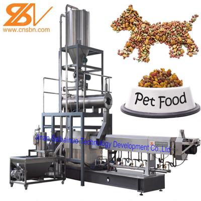 Chine Extrudeuse automatique d'aliment pour animaux familiers, machine jumelle de boudineuse à vis 380v/50hz à vendre