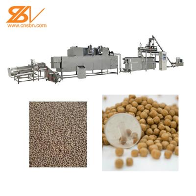 China 3000-3500 kg/ hour Twin Screw Extruder For Floating Fish Feed Pellet Machine for sale