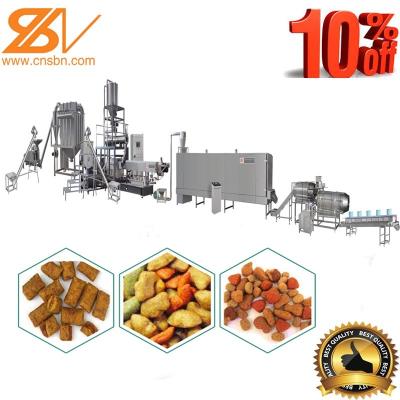 China línea de transformación del extrusor de la máquina de Cat Dog Snack Food Making del animal doméstico 100kg/hr en venta