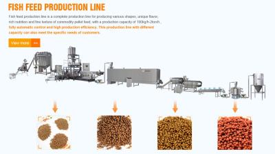 중국 기계 압출기를 만드는 다기능 물고기 사료 새우 사료 판매용