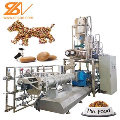 China 1-6t/H se secan trituraron la fábrica de Cat Food Snack Processing Extruder del perro casero en venta