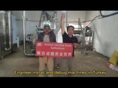 Fully automatic 1 ton h fish feed production line in Turkey