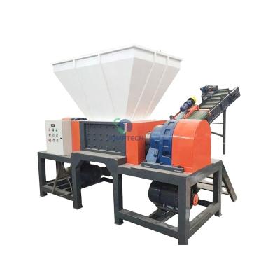 China Direct source of different crushing materials from double shaft large paper car tire cardboard box plastic sheet shredder industrial waste plastic machine for sale