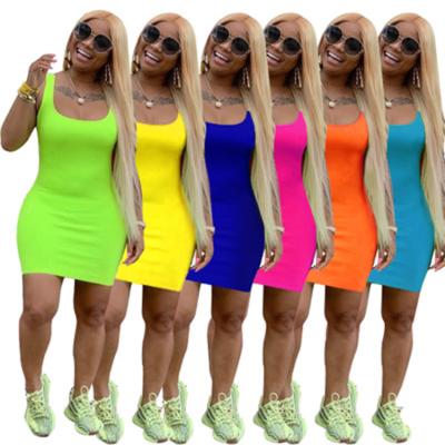 China Summer Anti-Static Casual Dresses Women Fashion Tight Tropical Women Plus Size Solid Color Pencil Skirt Women Sexy Club Wear for sale