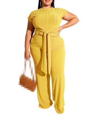 China Wholesale Plus Size QUICK DRY Women Plus Size Short Sleeve Plus Size Two Piece Suit for sale