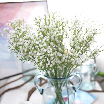 China 150pcs Picks Wholesale Bulk Stem Artificial Flowers Small White Babysbreath Stem 67cm for sale