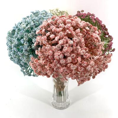 China Hot Selling Wholesale 33cm 40% Silk Floral Bouquet Babysbreath Bush Artificial Flower 13inches Plastic Wedding Home Decor for sale