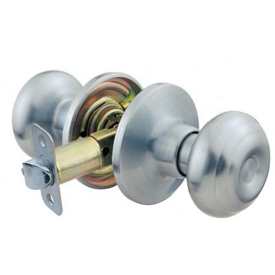 China US26D American Popular Chrome One Piece Satin Finish One Piece Satin Finish Tubular Door Knobset for sale