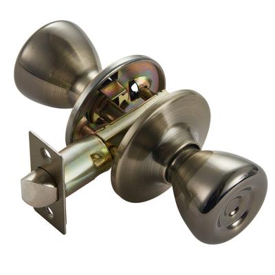 China One Piece Lock Manufacturer Stainless Steel Antique Finish Tylo Passage Door Knob Brass Tubular Lock for sale