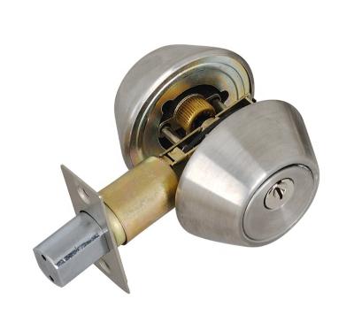 China Entrance & Office Deadbolt Residential Deadbolt Lock Cylinder Warranty 200000 Double Life Cycles with 2 Brass Keys for sale