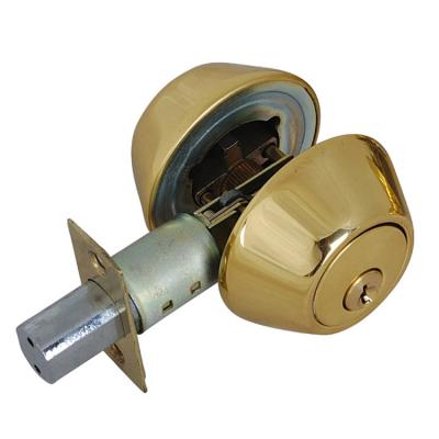 China Entrance & Office Door Lock OEM Factory REO Contractor Door Lock Deadbolt Luminous Brass Cylinder Deadbolt Double for sale