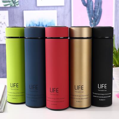 China Sustainable Wholesale Custom 500ml Logo Eco Friendly Double Wall Vacuum Insulated Stainless Steel Flask for sale