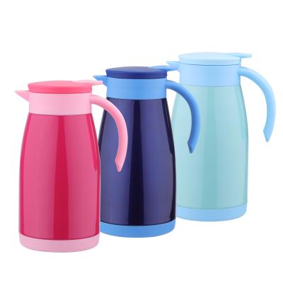 China 0.5L Viable 0.75L 1L Double Wall Vacuum 18 Stainless Steel 8 Flask Colored Coffee Pot For Traveling for sale