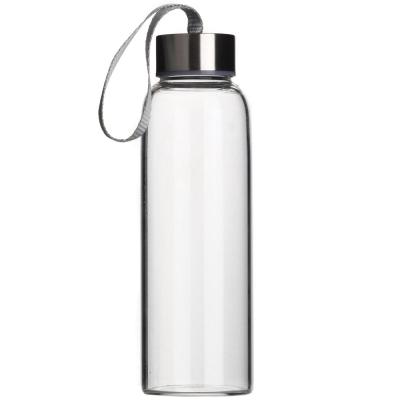 China Private Label Crystal Glass Drinking Water Bottles New Product Best Viable Selling Glass Water Bottle for sale