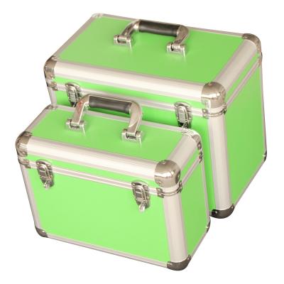 China Tools Package Light Green Customized Aluminum Case With Handle-Aluminum Grooming Tool Case-Aluminum Tool Case for sale