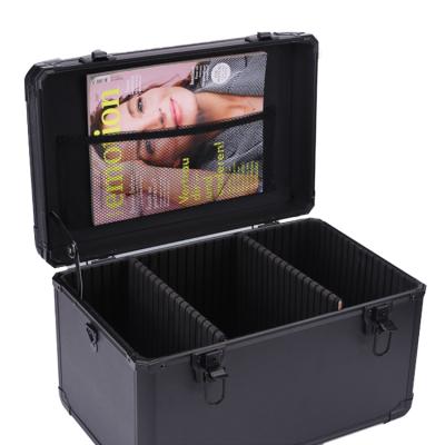 China Silver High Quality Fashion Design 1000 Hard Portable Aluminum Cd Storage Carry Case for sale