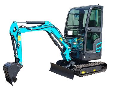 China Building Material Shop 1.7 Ton Mini Excavator Minibagger Small Digger For Mountain Multi Purpose Digger With Boom And Swing Cabin for sale