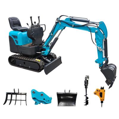 China 1 ton mini digger excavator china mini farms bagger with rubber shaft digger machine for sale