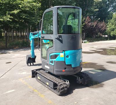 China Building Material Shops Mini Excavator Enclosed Cabin Farm Garden Micro Excavator Mini Digger With Attachment Mini Excavator Enclosed Cabin for sale