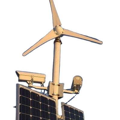 China Small Household Small Wind Generator Home Marine Power 100W 24v Wind-Solar Complementary System Small Street Light for sale