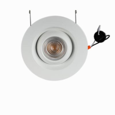 China Modern Downlight Fitting Adjustable Eyeball 359 Degree 6inch 18W LED Retrofit Downlight 2700K -6000K COB Spotlight Fixture for sale