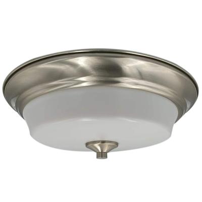 China ETL Design Round Shade Ceiling Lamp 16Inch 26W Dimmable LED Surface Mounted American Flush Mount Ceiling Light for sale