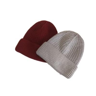 China New Waterproof Candy Colors Winter Hat Women Knitted Kpop Style Wool Beanie Elegant Warm Soft Fashionable Hat for sale