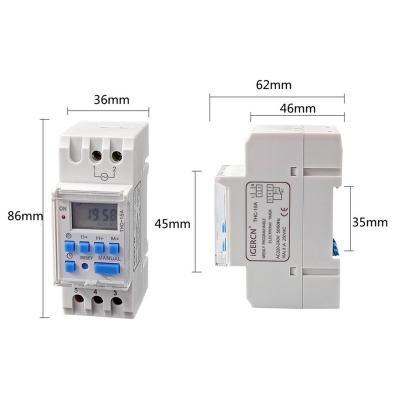 China Digital Timer Switch TS-GE2 Summer Winter 110-240vac 20amp 12vdc Large Time Saving LCD Display Weekly Programmable Timer Switches for sale