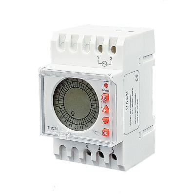 China 12vDC Time Switch Clock Timer THC-20 with Blue Orange Rear Light AUTO ON Ignition Control Programmable Timer Switches THC-20 30amp 12VDC for sale