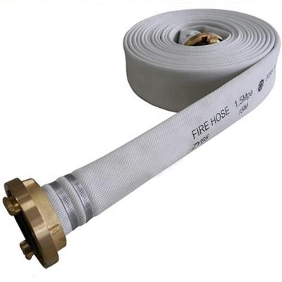 China Cheapest Flexible Universal Size Rubber Band Lined Fire Hose 3 Inch 2 Inch 1 Inch Canvas Hose for sale