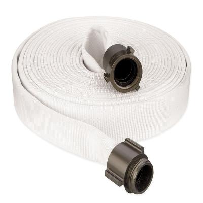 China Wholesale High Pressure White Flexible Double Jacket Fire Hose Coupling With Fire Hose Hose for sale