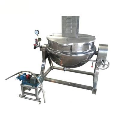 Cina Dairy Factory 100 Liter Tilting Steam Heating Jacketed Cooking Kettle With Agitator in vendita