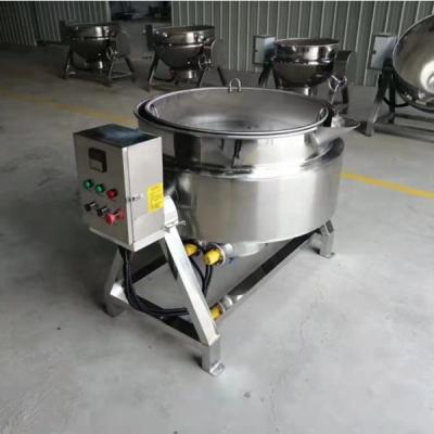 China Vegetable Processing Factory China Supply 100L Tuna Steam Jacketed Cooking Kettle With Basket for sale