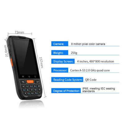 China Handheld Computer Barcode Scanner Android Data Collector Rugged 2D Barcode Scanner PDA for sale