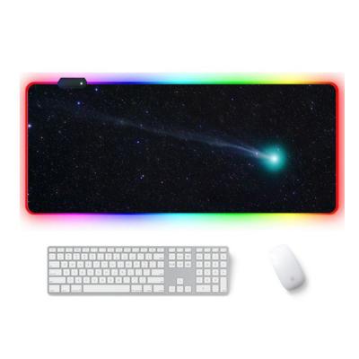 China Radiation Protection Customize Large Led RGB Mouse Pad 7 Color Usb Wired Light Up Gaming Gamer Mousepad For Laptop Computer Mousepad for sale