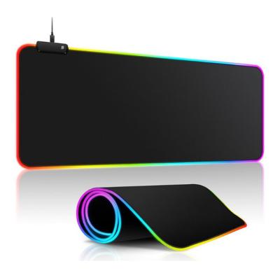 China Large Size Mouse Mat Gamer Rgb Custom Print Keyboard Mouse Pad Base RGB No-slip Radiation Protection Gaming Mouse Pad RGB Mousepad Xxl for sale