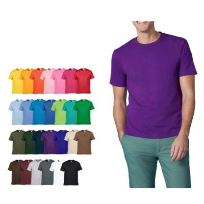 China Anti-wrinkle China Import Mens O Neck Us Size Embroidery Plain Color Good Quality T Shirts for sale