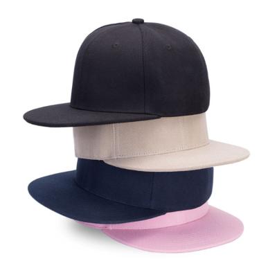 China JOINT Wholesale Men Outdoor Basketball Plain 3d Embroidered Flat Brim Cotton Hip Hop Hat White Snapback Cap for sale