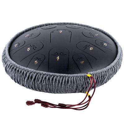 China Miditation 14 Inch 15 Notes Tongue Drum AmazonTongue Drum Percussion Musical Instruments Steel Tank Drum for sale