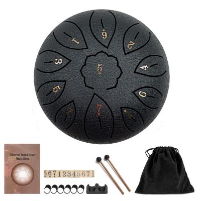 China Miditation 6 Inch 11 Notes Handpan Drum Bag and FREE Mallets Beach Drums Steel Tongue Drums for sale