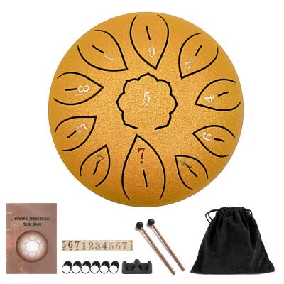 China FREE Miditation 6 Inch 11 Notes Tank Drum Bag And Steel Mallets Tongue Drums for sale