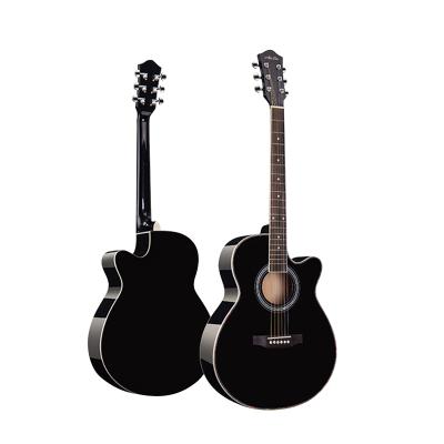 China High Quality Performance Musical Instrument Guitar 41 Inch Basswood Plastic Acoustic Guitar for sale