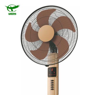 China Quietly Home Appliance 5 Blades Rack Fan Electric Oscillating Pedestal Fan With 4 Speed ​​Setting for sale