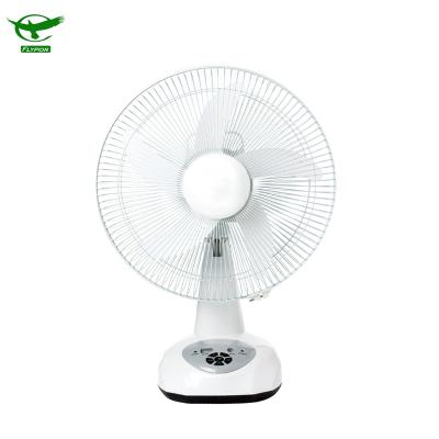 China Mini Desktop Solar AC&DC Fan 12V 16 Inch Table Fan Rechargeable Desk Fan With Battery for sale