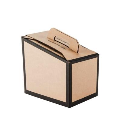 China Recycled Materials China Manufacture Restaurant Supplies Custom Disposable Hot Cold Coffee Wrapping Paper Take Out Container 96 Oz Coffee To Go Box for sale