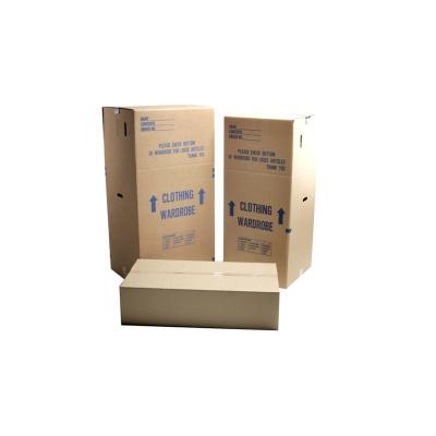 China Recycled Materials Paper Wardrobe Shipping Packaging And Moving Corrugated Box for sale